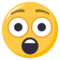 Astonished Face emoji on Emojione